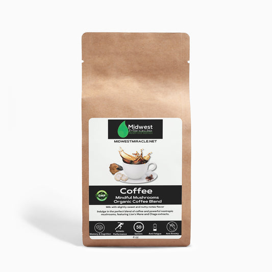 Mindful Mushrooms Organic Coffee Blend | Chaga and Lions Mane 4oz